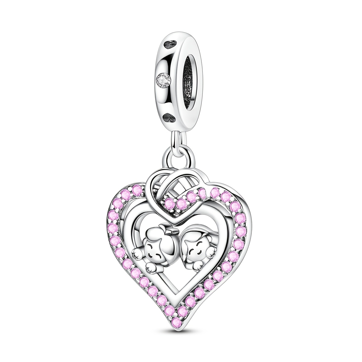 Silvery Charms Beads for Bracelet & Necklace Making